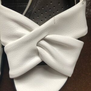 Life Stride White Slingback Sandals
